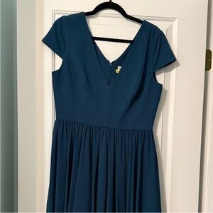 Elegant Teal Mini Dress